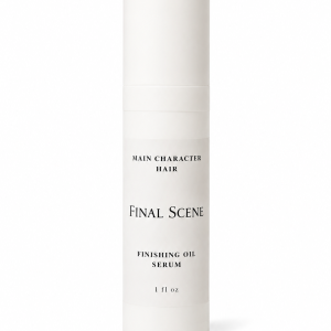 Final Scene Finishing Oil Serum by Hair for Heirs in an opaque white airless pump bottle.